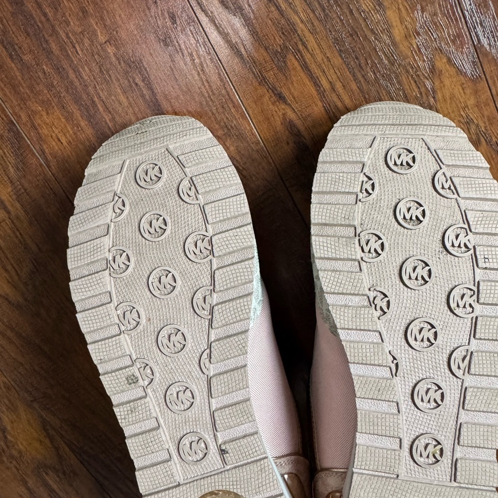 Michael Kors Women's Blush and Metallic Sneakers - Picture 6 of 6